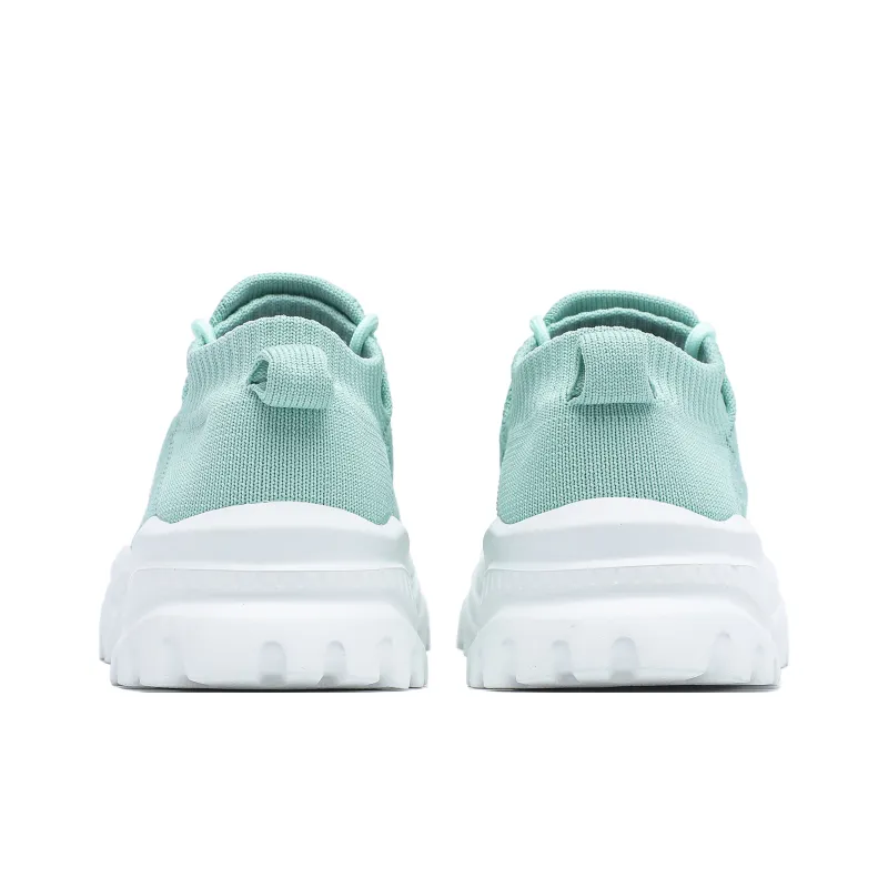 Singing Slip Resistant Breathable Quick Dry Low Top Casual Shoes Unisex White Gray Cyan-4