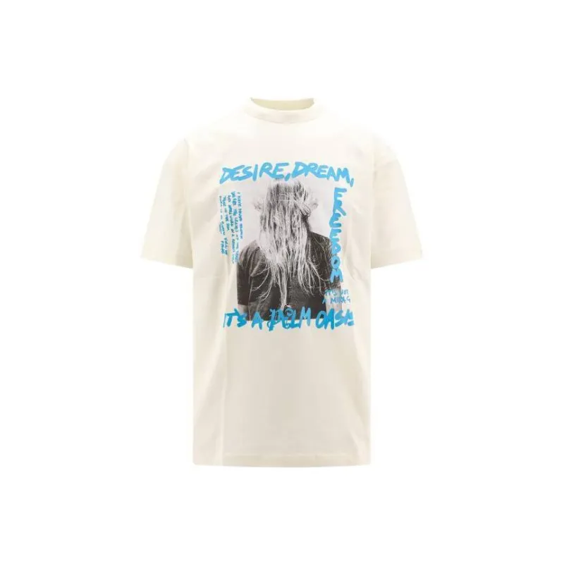 PALM ANGELS Oasis Cotton T-shirt-0