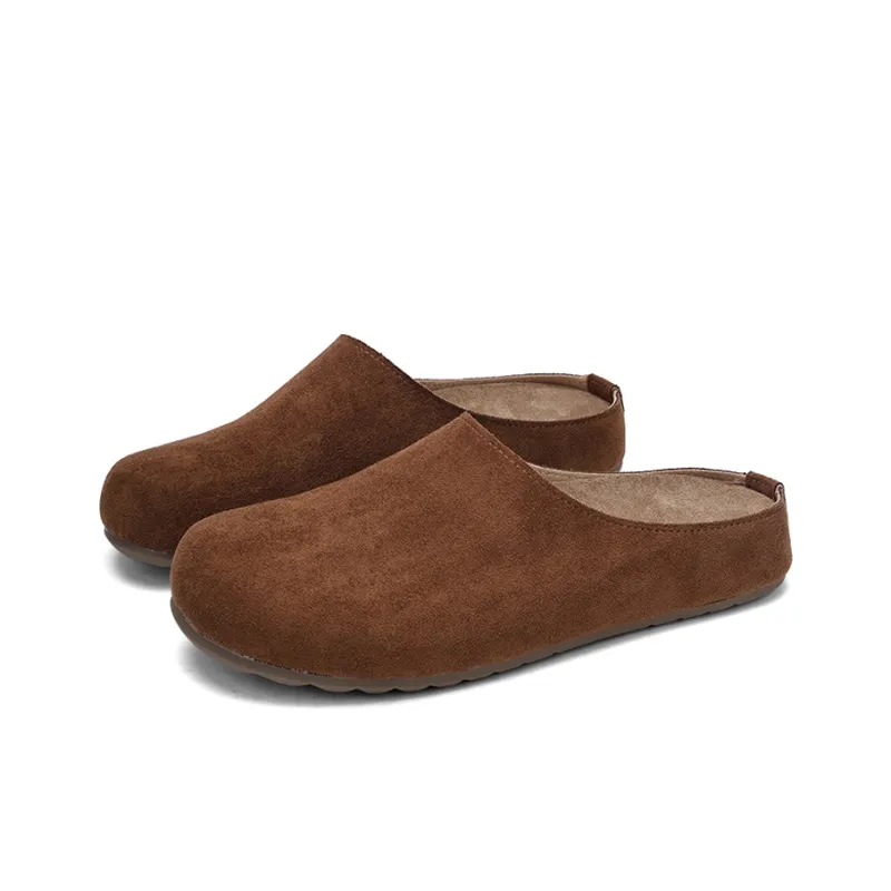 XMISTUO Quiet Abrasion Resistant Slip Resistant Wrap toe Slippers Women's-13