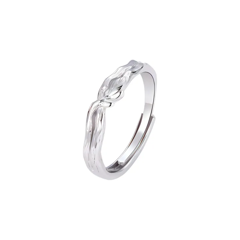 CLARKIA FLOWER S999 Fine Silver Rings Unisex-6