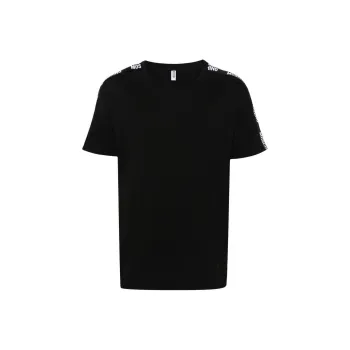 MOSCHINO Logo Tape Crewneck T Shirt