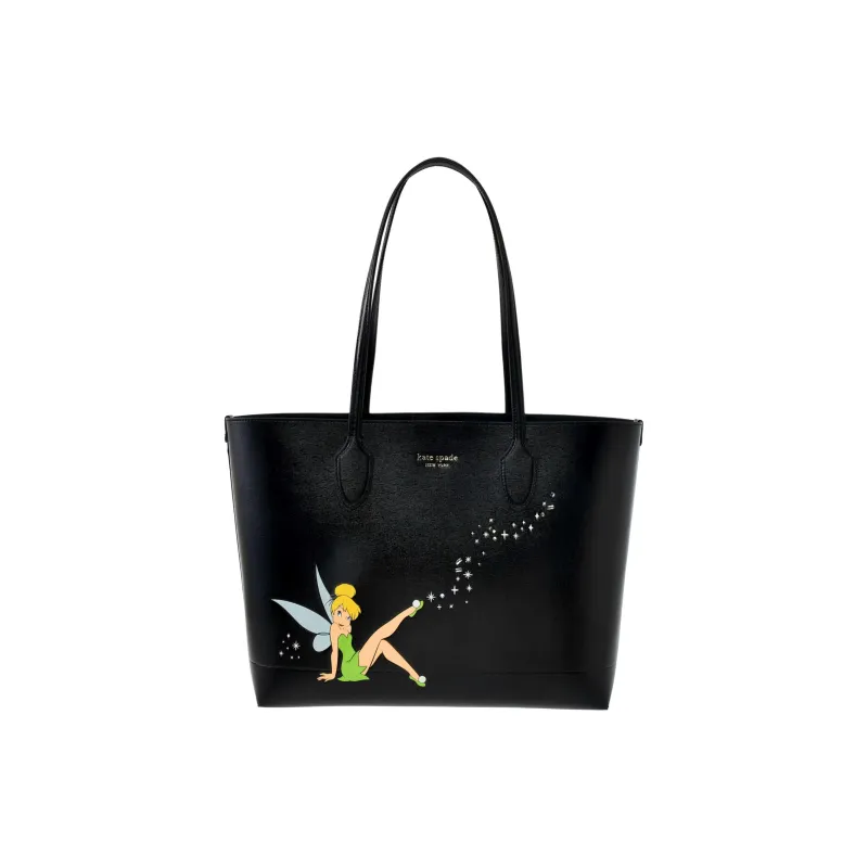 Disney Kate Spade Co branded Cow Leather Tote Bag Shopping Bag Shoulder Bags Women's Black-0