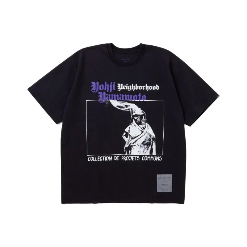 Yohji Yamamoto X Neighborhood Graphic print Cotton T shirt-3