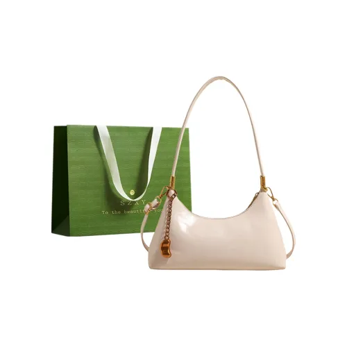 Three Ducklings PU Crossbody Bag Shoulder Bag Women's Ecru/Pink/Khaki/Green/Red/Black
