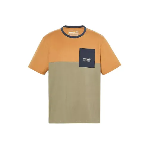 Timberland T-Shirt Men's Orange Green Multicolor