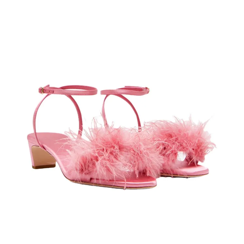 Loeffler Randall Senna Strap Sandals 4.5cm Women's Pink-2