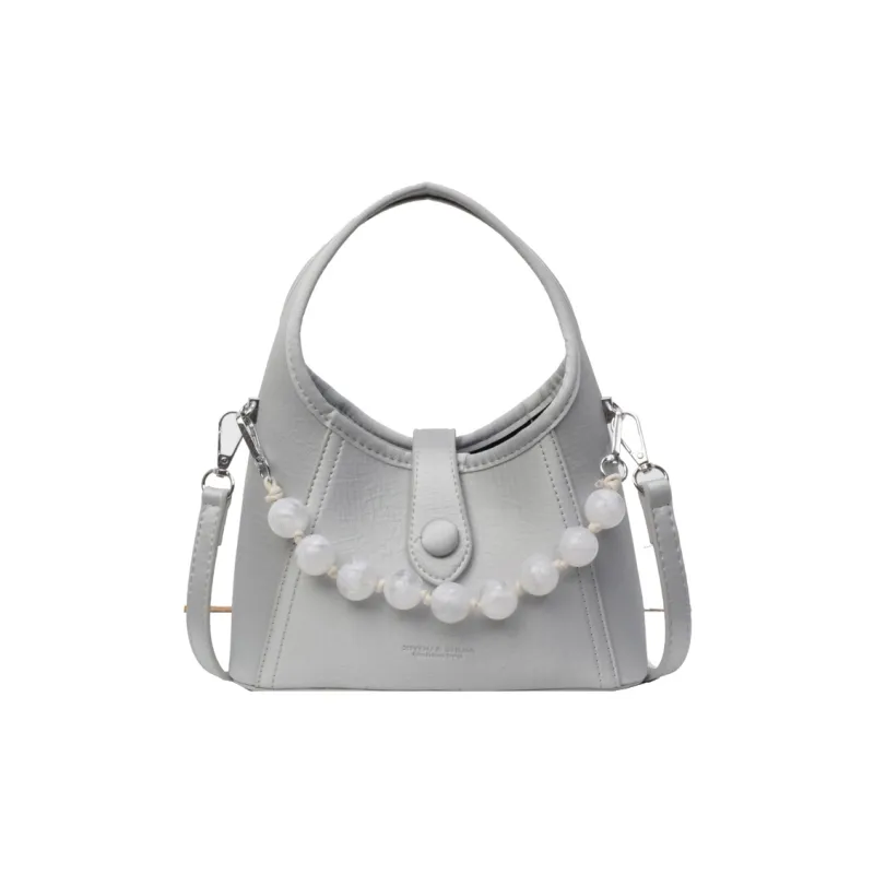 Yalu PU Shoulder Bag, Crossbody Bag, Handbag Women's Black/Ecru/Pink/Silver-22