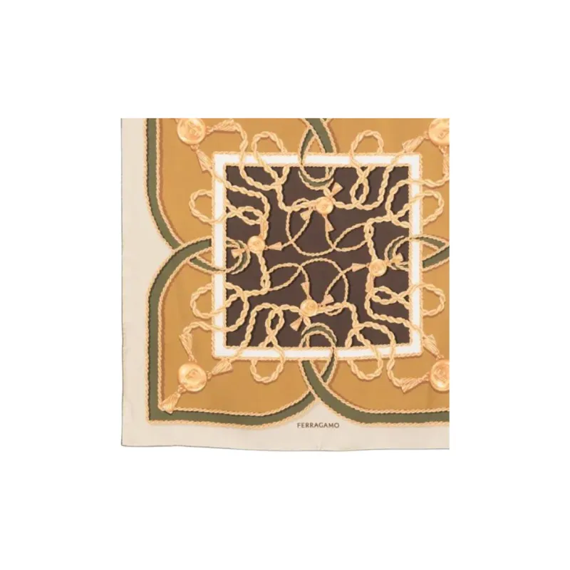 Ferragamo Rope Chain print Scarf-2