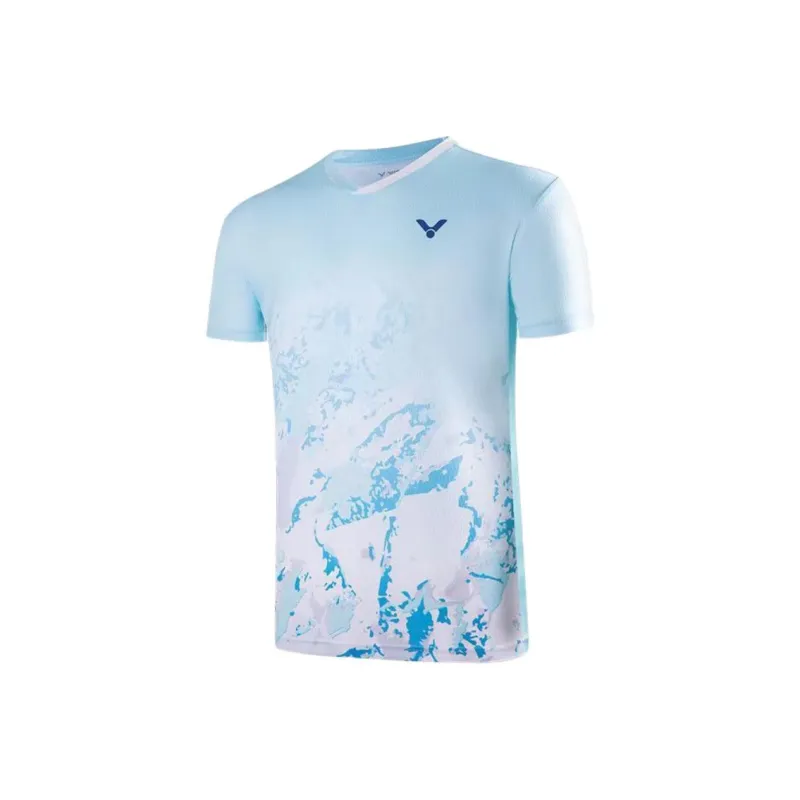 VICTOR Champion Series/Competition Series T Shirt Unisex Sweet Blue-0