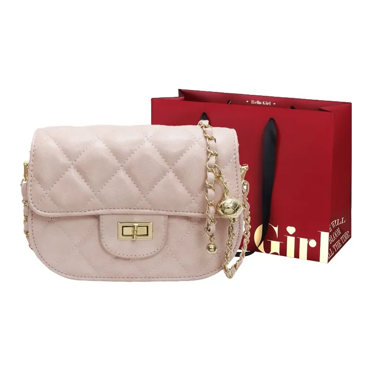 GOX PU Crossbody Bag Women's Ecru/Black/Light Blue/Pink-19
