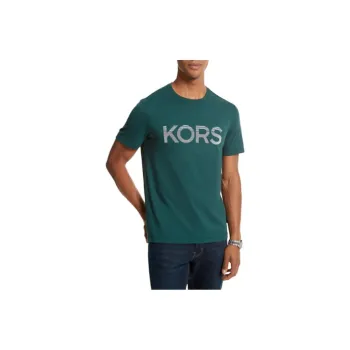 MICHAEL KORS Logo Cotton T-Shirt T-Shirt Men's Green