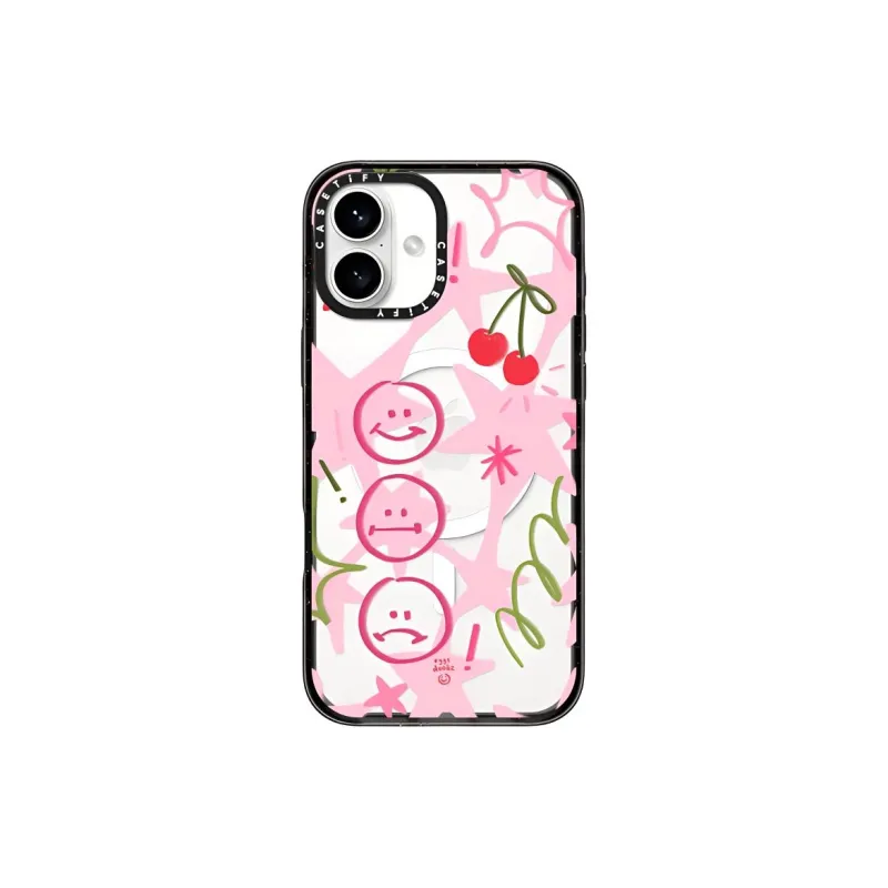CASETIFY PC Material Laughter And Tears Phone Cases Compatible With IPhone 16 Collection Cute Style Cartoon-0