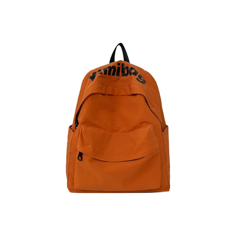 Deli Bear Nylon Backpack Regular Unisex White/Orange/Black/Purple/Green-5