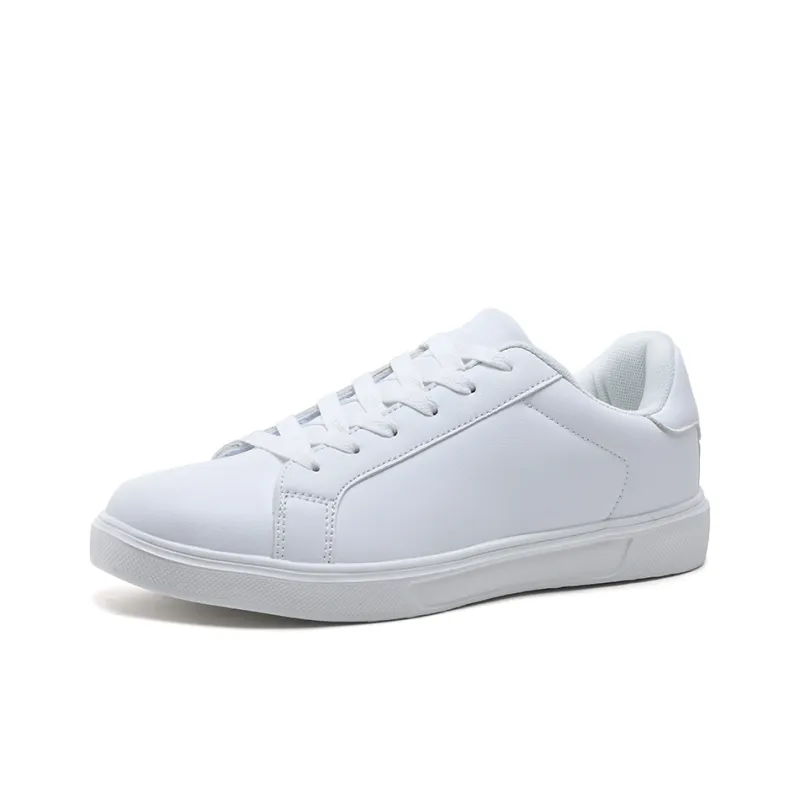 DM Classic Genuine Leather White Sneakers Flat Couple's Trendy Shoes Low Top Skateboard Shoes Unisex-1