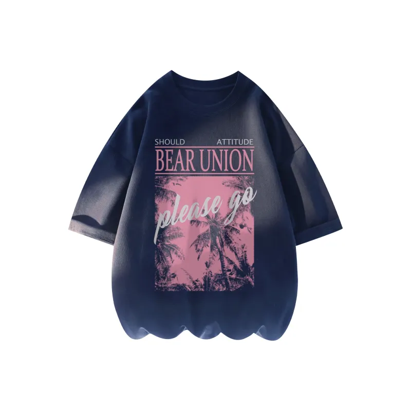 BEAR UNION Drop Shoulder Sleeve T Shirt Unisex-10