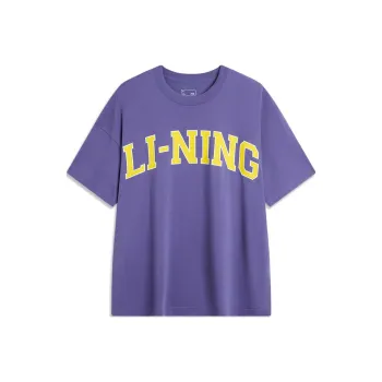 LiNing Sports Fashion Collection T Shirt Unisex Dark Blue Purple