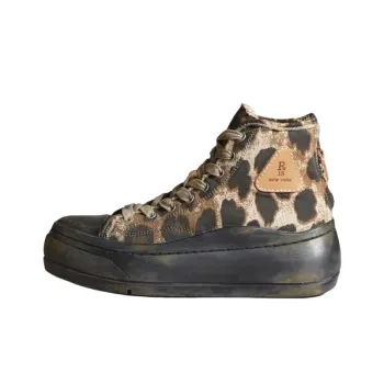 R13 Kurt High Top Canvas Shoes Women's Brown