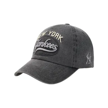 MLB 100% Cotton, Polyester Blend Baseball Caps Unisex Black Gray