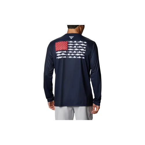 Columbia Terminal Tackle PFG Fish Flag™ T-Shirt Men's Dark Blue