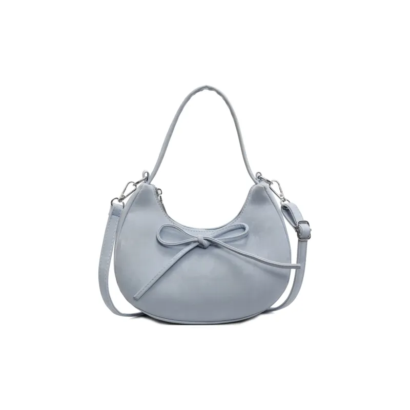 ROUNDOT PU Crossbody One Shoulder Handbags Regular Women's White/Silver/Black/Blue/Pink-19