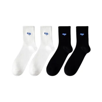 Temooues Mid Calf Socks Unisex 4 Pack