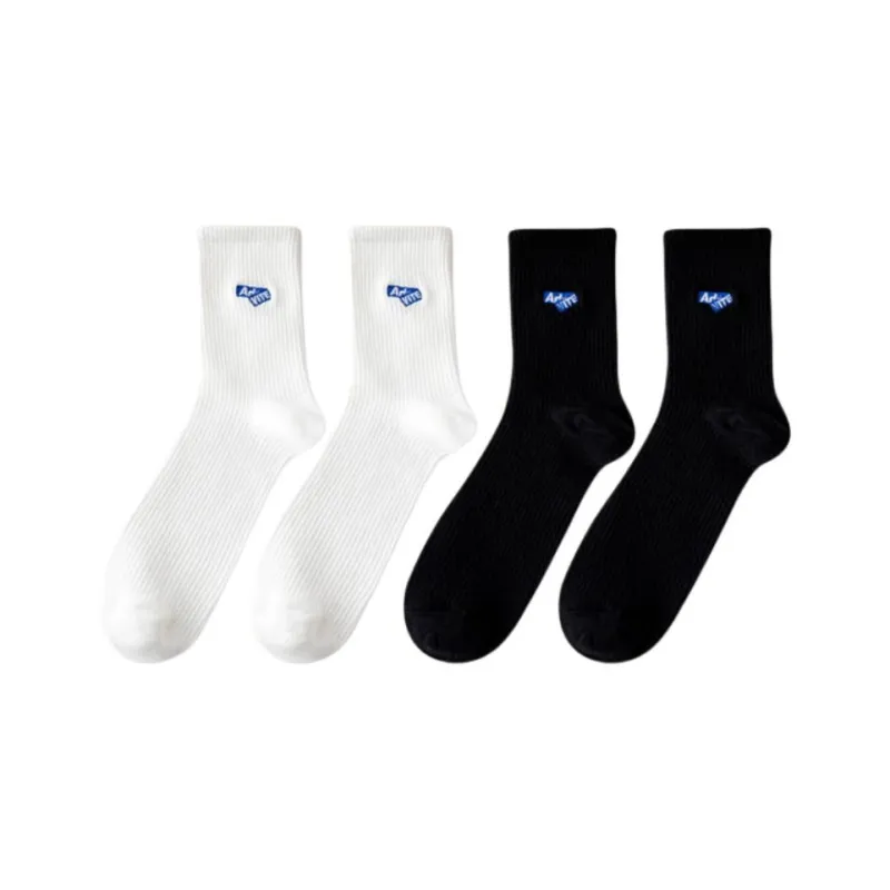 Temooues Mid Calf Socks Unisex 4 Pack-6