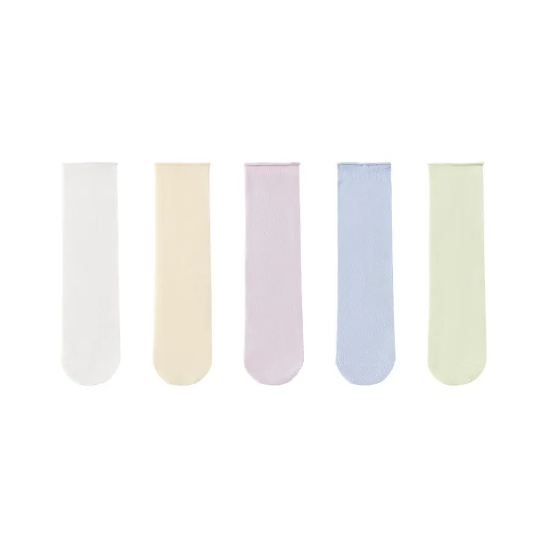 MIIOW Mid Calf Socks Women's 5 Pack-3