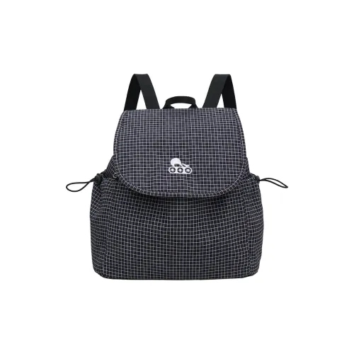 SUN EARTH &U Nylon Backpack Unisex Black