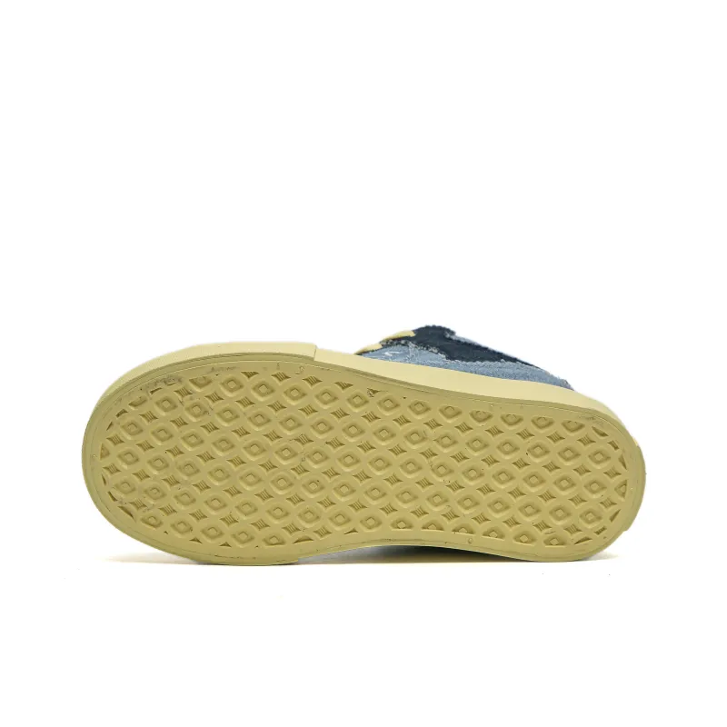 TUOPIN Low Top Skateboard Shoes Women's Yellow Cream Green-11