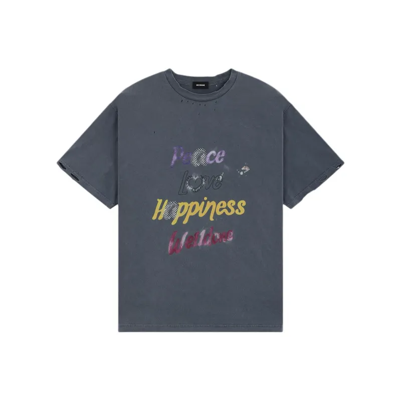 WE11DONE Slogan print Cottton T shirt-0