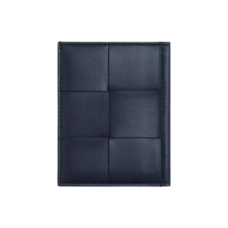 Bottega Veneta CASSETTE Calfskin Card Holder Regular Men's Space Blue-1