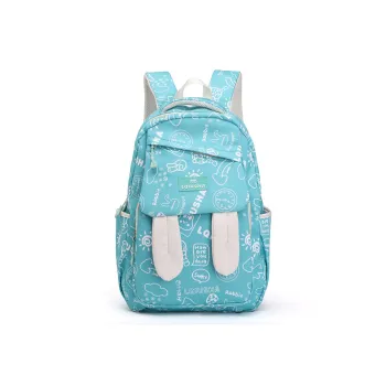 Deli Bear Canvas Backpack Unisex Multicolor