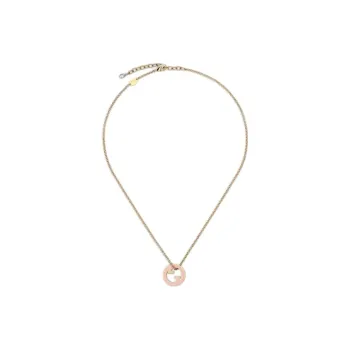 GUCCI Brass, Crystal, Enamel Necklaces Unisex Pink