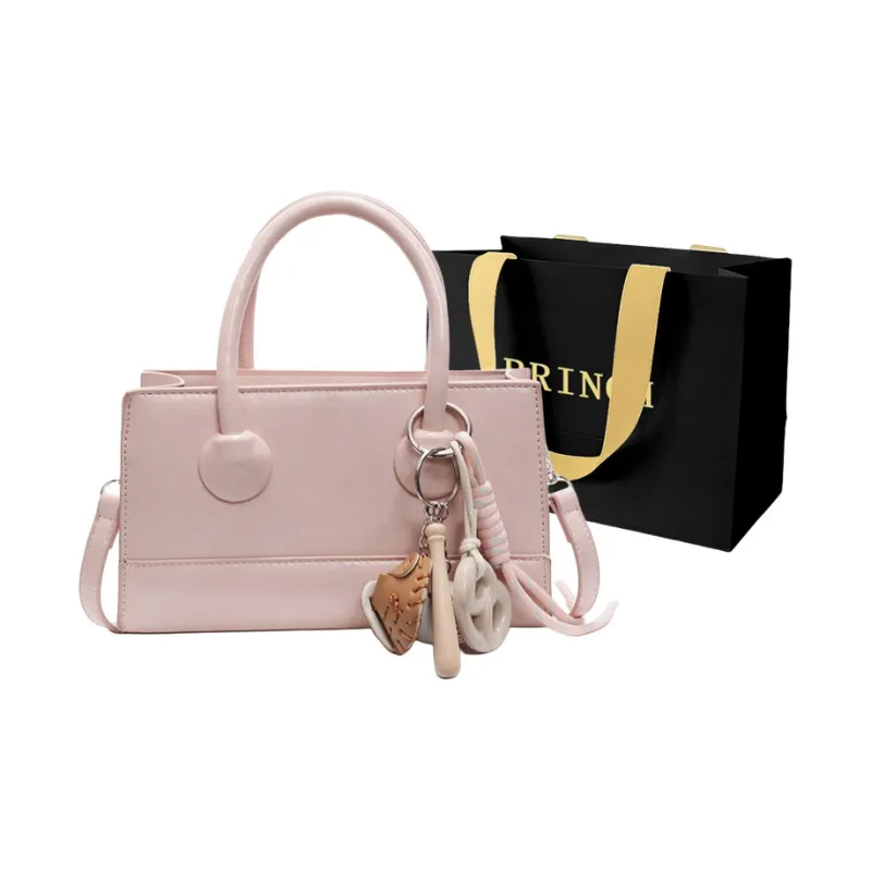 BRINCH PU One Shoulder Handbags Regular Women's Black/Ecru/Red/Pink-9