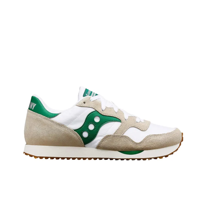 Saucony DXN Trainer Anti Slip Wear Resistant Low Top Casual Running Shoes Unisex White Green-1