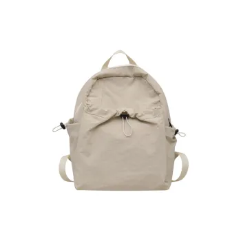 SUN EARTH &U Nylon Backpack Regular Unisex Ecru/Khaki/Black