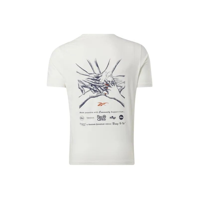 Reebok BB BASKETBALL AAWH HOOP T-Shirt Men's Ecru-0