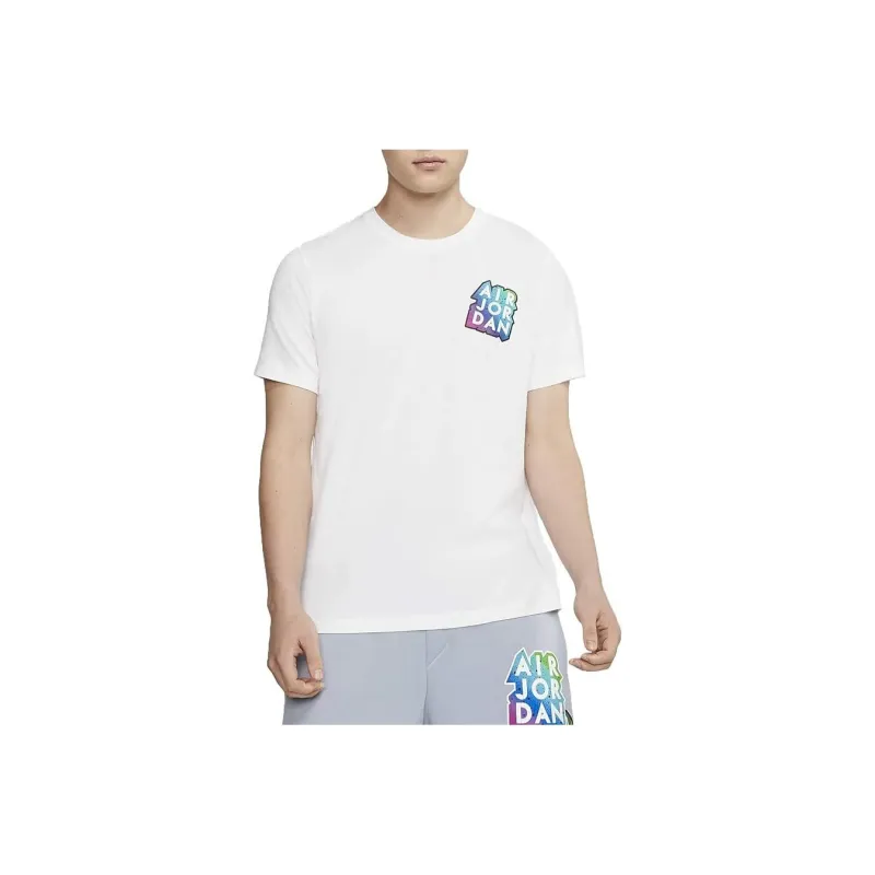 Jordan T Shirts Men White-2
