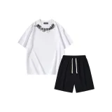 Clothing Sets (White Top+Black Shorts)