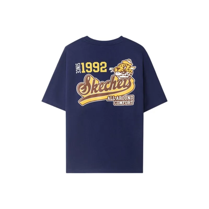 Skechers T Shirt Unisex Marine Blue 00DU-1