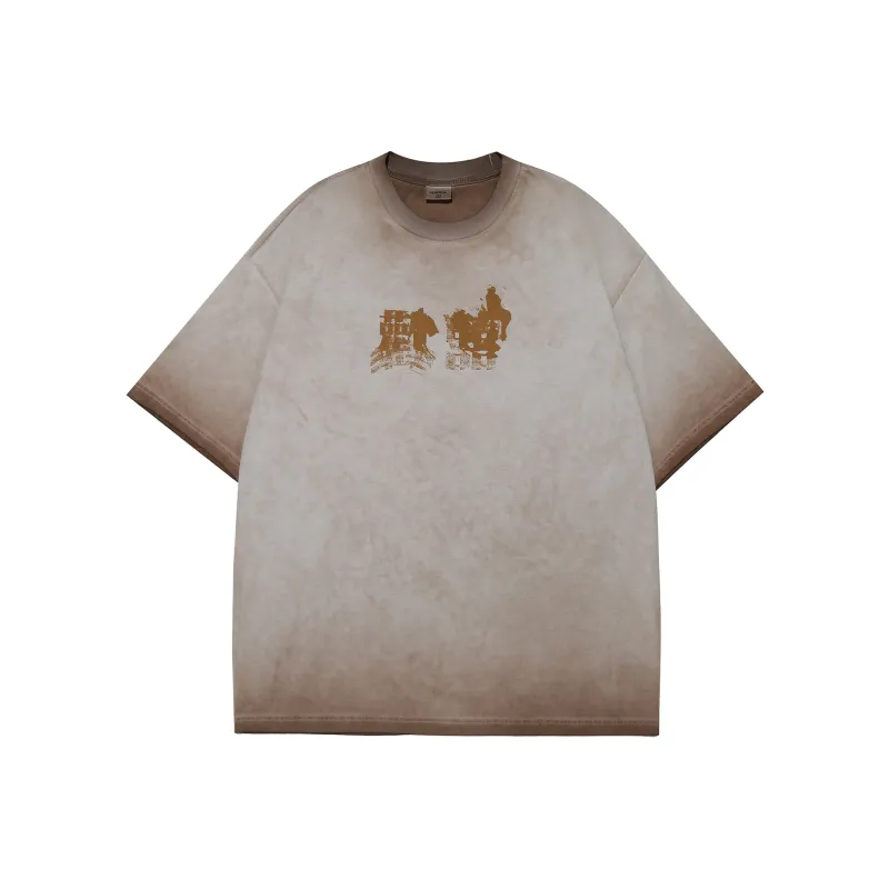 Guuka Short Sleeved T Shirts Men's Light Coffee-0