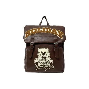 Yalu PU Backpacks Backpack Women's White Bear/Brown Bear
