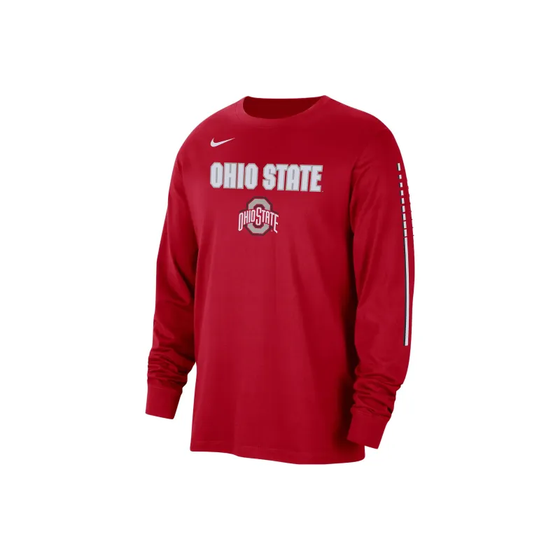 Nike Ohio State Men's Nike College Long Sleeve T Shirt-0