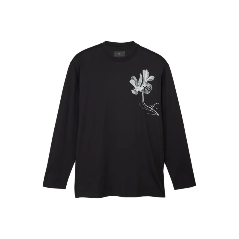 Y 3 Gfx Floral print Cotton T shirt-0