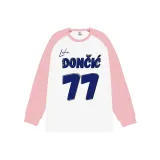 White Body with Pink Sleeves