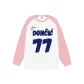 White Body with Pink Sleeves