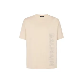 BALMAIN Logo-embossed Cotton T-shirt