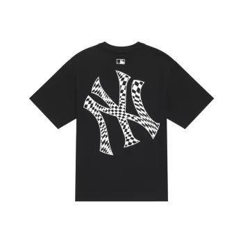 MLB Checkerboard T Shirts Unisex Black