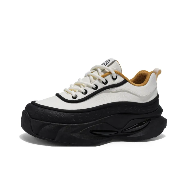 JANECO Slip Resistant, Abrasion Resistant, Breathable Low Top Chunky Sneakers Men's-13