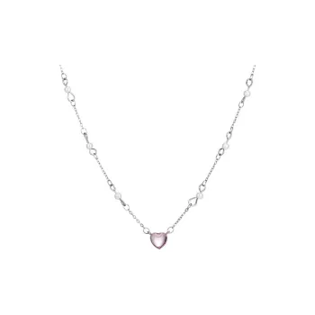 Di Su Xing 925 Sterling Silver Shell Pearl Zircon Necklaces Women's
